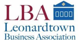 A logo for the leonardtown business association.