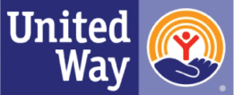 A united way logo with an image of the sun.