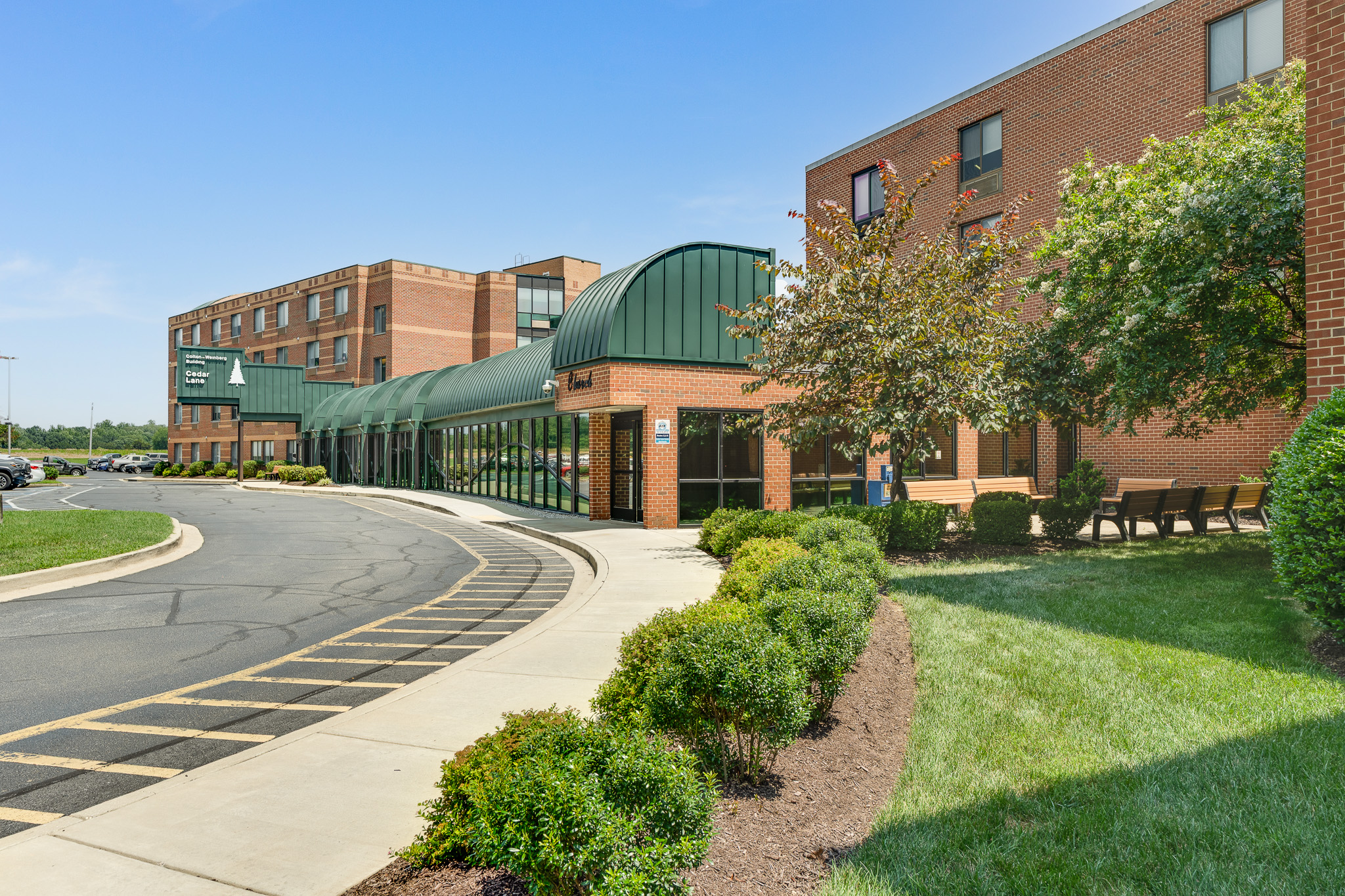Front of Building 1 and Building 3
